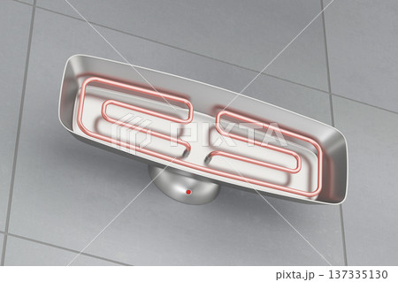 Electric infrared bathroom heater 137335130