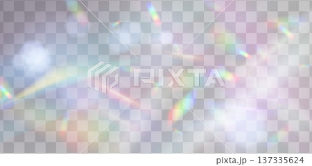 Radiant light flare with rainbow prism effects Radiant light flare with rainbow prism effects 137335624