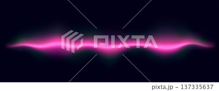 Dynamic sound wave with neon audio equalizer 137335637