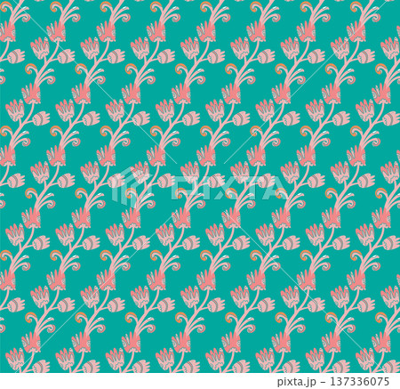 seamless pattern with hand drawn ornament 137336075