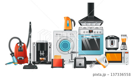 Electronic household devices. Home technology. House equipment 137336558