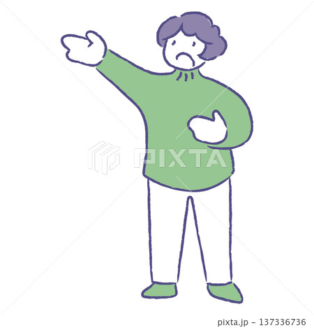 何かを訴えかける人 137336736