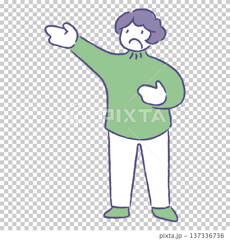 何かを訴えかける人 137336736