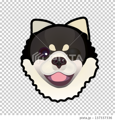 博美犬臉部插圖 博美犬臉部插圖 137337336