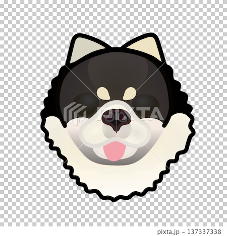 博美犬臉部插圖 博美犬臉部插圖 137337338