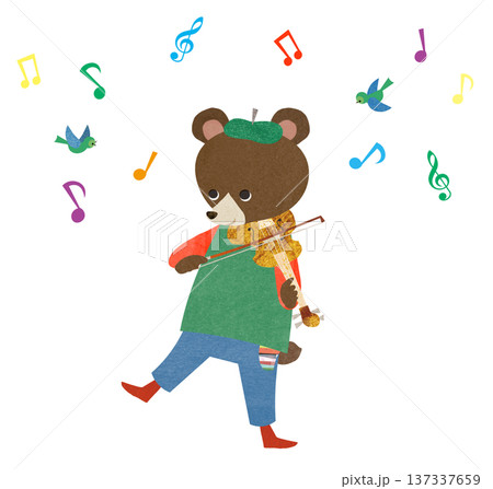 クマとバイオリン 137337659