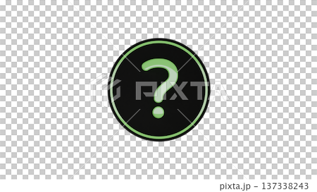 [透明背景] 橡膠紋理獎牌和[銀色]問號❓ 4K 137338243