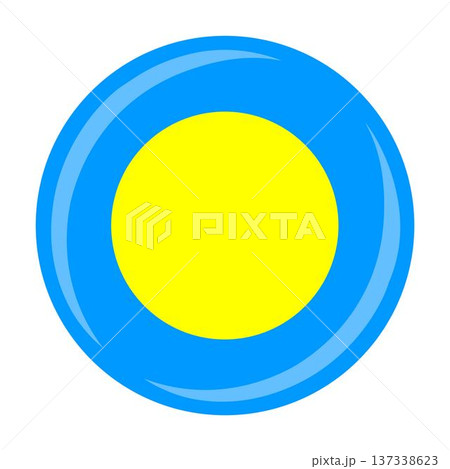 Palau national round circle flag emblem official icon Palau national round circle flag emblem official icon 137338623
