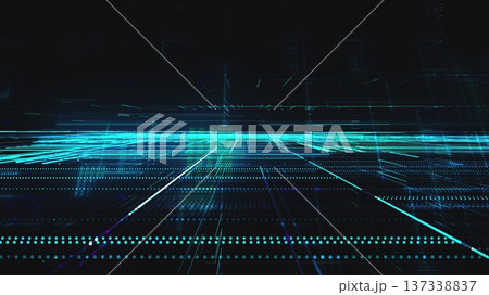 Abstract digital structure. Computer generated 3d render 137338837