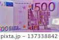500 euro bill grunge. Computer generated 3d render 137338842