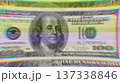 100 dollar bill grunge. Computer generated 3d render 137338846