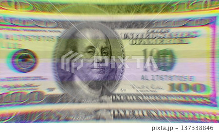 100 dollar bill grunge. Computer generated 3d render 100 dollar bill grunge. Computer generated 3d render 137338846