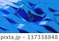 3d wave surface. Computer generated render 137338848