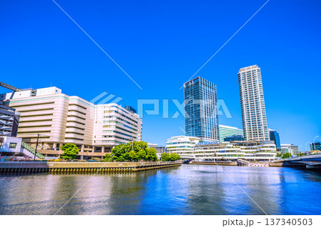 日本の横浜都市景観 横浜ベイクォーターやそごう横浜店などを望む＝令和8年3月5日 137340503