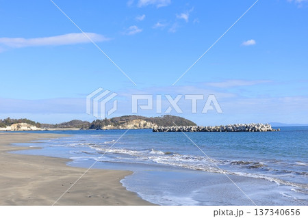 宮城県・七ヶ浜町・菖蒲田浜海水浴場 宮城県・七ヶ浜町・菖蒲田浜海水浴場 137340656