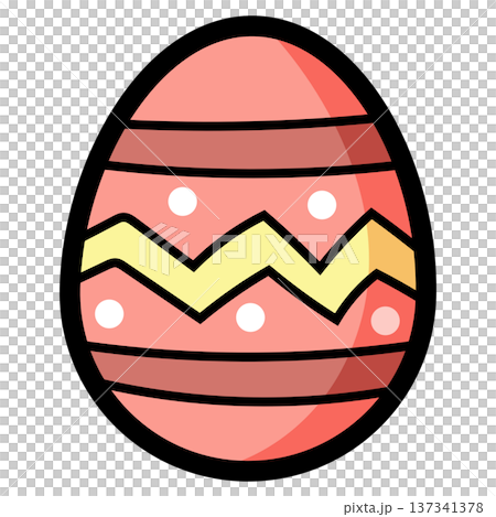 Colorful Decorative Easter Egg Colorful Decorative Easter Egg 137341378