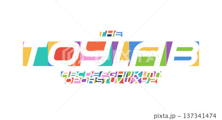 Color Font Logo Alphabet Vector Fun Letter Set Blocky Typography, Art Typographic Design for Kids Zone Title Text, Toy Typo Poster Headline, Type Fest Logotype, Colorful Fonts. Vector Typeface. Color Font Logo Alphabet Vector Fun Letter Set Blocky Typography, Art Typographic Design for Kids Zone Title Text, Toy Typo Poster Headline, Type Fest Logotype, Colorful Fonts. Vector Typeface. 137341474