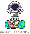 Easter eggs with astronauts, Easter Space Explorer 137342057