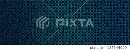 Digital Technology Data Network Grid Pattern Blue Cyan Neon Circles Mesh Matrix Analytics Interface Cybersecurity Abstract Background Texture Gradient Vector Illustration 137344990