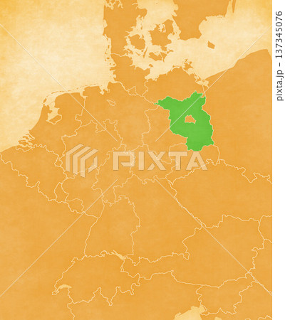 Ocher map of Germany - Brandenburg Ocher map of Germany - Brandenburg 137345076