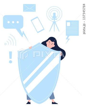 Escaping from mass media and social communication color concept Escaping from mass media and social communication color concept 137345784