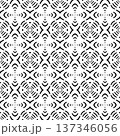 Seamless Geometric Black and White Pattern. 137346056