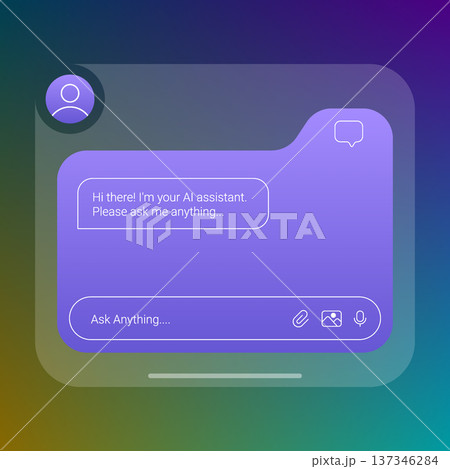 AI Assistant Chat Interface UI Template Design AI Assistant Chat Interface UI Template Design 137346284