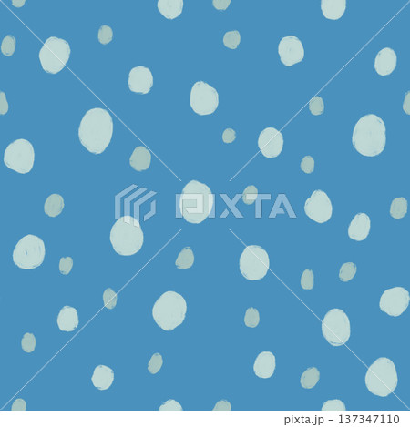 Abstract seamless pattern with blue and greenlight blue polka dot spots. Hand painted illustration. For design, print, fabric or background. Abstract seamless pattern with blue and greenlight blue polka dot spots. Hand painted illustration. For design, print, fabric or background. 137347110