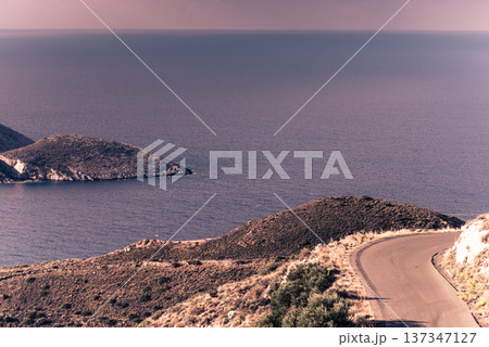 Greek coastline on Peloponnese, Mani Peninsula Greek coastline on Peloponnese, Mani Peninsula 137347127