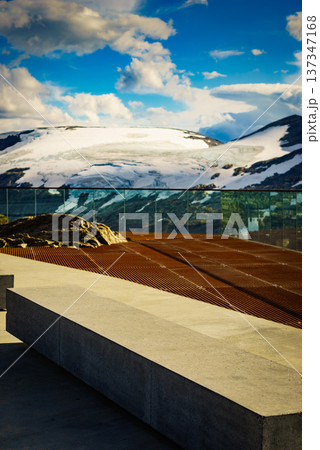 Dalsnibba viewpoint and mountains view, Norway 137347168