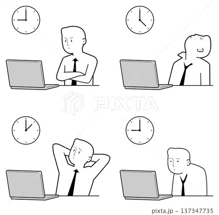 仕事が進まない人 137347735