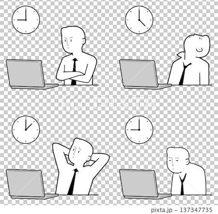 仕事が進まない人 137347735