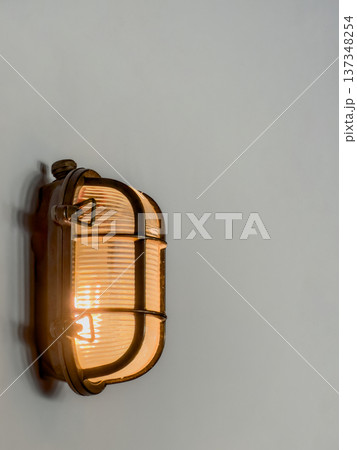 Industrial Style Wall Lamp With Vintage Filament Bulb Casting Gentle Glow 137348254