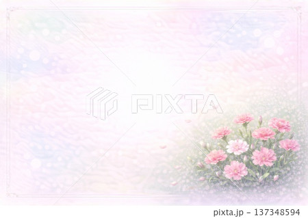 フレーム素材 花 ナデシコ フレーム素材 花 ナデシコ 137348594