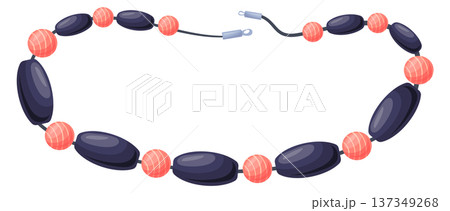 Gem bracelet. Shiny stone accessory cartoon icon Gem bracelet. Shiny stone accessory cartoon icon 137349268
