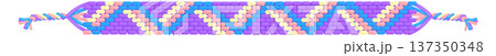 American native style bracelet with color zig zag pattern American native style bracelet with color zig zag pattern 137350348