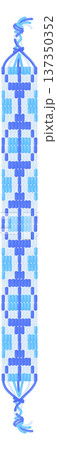 Diy bracelet with indian native pattern color icon Diy bracelet with indian native pattern color icon 137350352