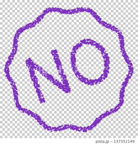 Crayon material, hand-drawn stamp-style letters, NO 137352149