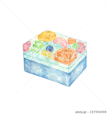 フルーツゼリー　水彩 137354439