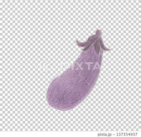 色えんぴつ画のなす 137354937