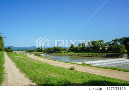 自然に囲まれた川沿いのリラックスした散策ルート 137355166