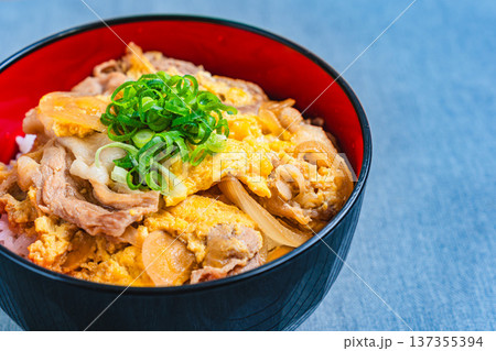 他人丼 豚肉と卵の和風どんぶり 他人丼 豚肉と卵の和風どんぶり 137355394