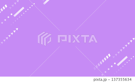 幾何学模様の図形が両端に配置された背景イラスト　色背景 137355634