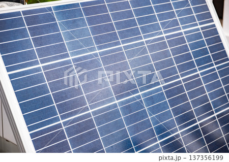 Solar panel converting sunlight into clean energy, promoting a sustainable future Solar panel converting sunlight into clean energy, promoting a sustainable future 137356199