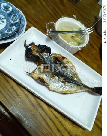 家庭料理 焼き魚アジの開き 家庭料理 焼き魚アジの開き 137357679