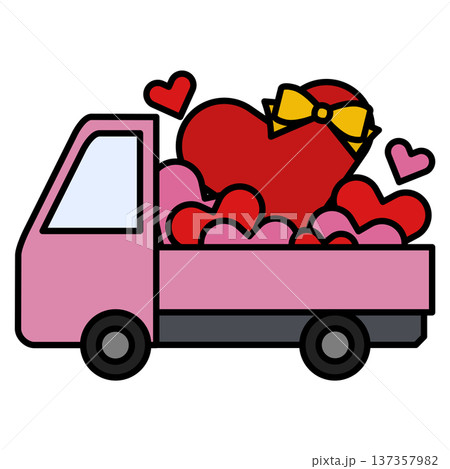 溢れるほどのハートを運ぶトラック 溢れるほどのハートを運ぶトラック 137357982