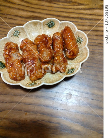 家庭料理 かしわの油炒め 家庭料理 かしわの油炒め 137358198