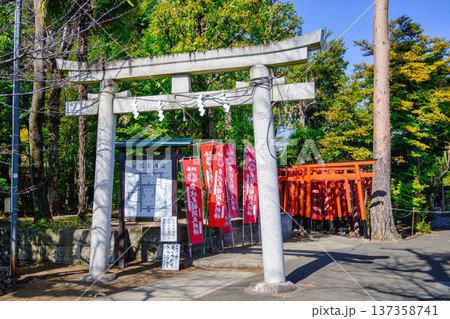 東京都 西東京市 東伏見稲荷神社 お塚参り 千本鳥居の庭 東京都 西東京市 東伏見稲荷神社 お塚参り 千本鳥居の庭 137358741