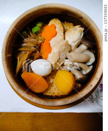 釜めしを作ってみました 手造り釜飯 釜めしを作ってみました 手造り釜飯 137359083