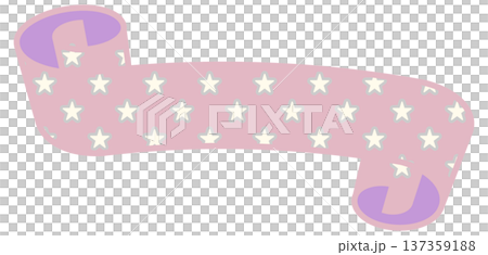 シンプルでかわいい星のリボン ピンク6 シンプルでかわいい星のリボン ピンク6 137359188